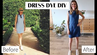 DRESS DYE DIY  How to dye a piece of clothing  Beate Myburgh [upl. by Ahtelrac507]