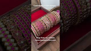 Customised bridal bangle customizedbangles bangles valayal [upl. by Azer]