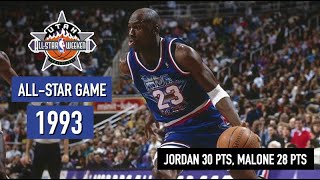 Throwback NBA AllStar Game 1993 East vs West  Full Game Highlights HD [upl. by Aihsat]