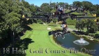 Golf Course 18 Hole Interactive Drone Flyover [upl. by Arihsay]