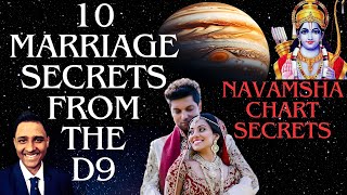 10 quick predictions of your Marriage from the D9 Navamsha Chart navamsha d9 kundlimilan venus [upl. by Arahahs]