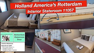 Holland America Rotterdam Cruise Ship  Interior Stateroom Tour 11057 [upl. by Leler]