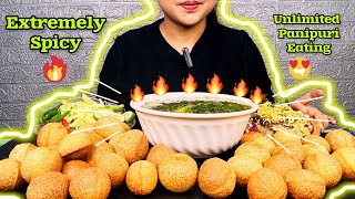 AsmrEating Extremely Spicy PanipuriFuchka2X Spicy 🥵 GolgappaMy First Ever Mukbang Video🔥 [upl. by Oswal499]