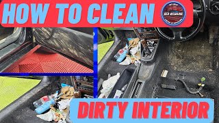 Cleaning a DIRTY Steering Wheel  Car Detailing ASMR [upl. by Ame]