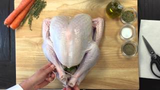 How to Truss a Thanksgiving Turkey  Quick amp Easy [upl. by Hsepid]