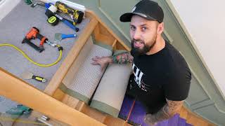 How To Install Custom Carpet Stair Runner  Step By Step Installation [upl. by Ecienahs]