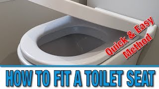 How to fit a new toilet seat  Tutorial  DIY Hacks [upl. by Akinor636]