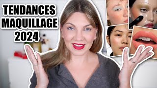 LE MAG BEAUTÉ  LES GRANDES TENDANCES MAQUILLAGE  QUE NOUS RÉSERVE 2024 [upl. by Arvonio756]