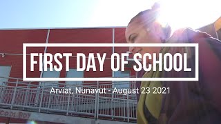 First Day of School in Arviat Tour of Town [upl. by Aiki]