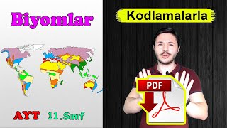 BİYOMLAR harita  Ayt coğrafya 11sınıf 1ünite konu anlatımı biyoçeşitlilik Yks 2022 PDF [upl. by Ahsiea]