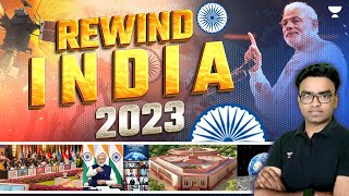 Rewind India 2023  Current Affairs Hindi  Udit Kushwaha [upl. by Elbag]