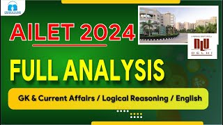 AILET 2024 Exam Analysis  ailet2024  ailet2024examanalysis [upl. by Ainola]