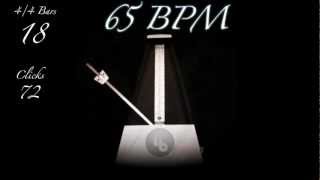 65 BPM Metronome [upl. by Latisha376]