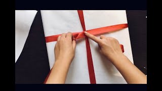 Оформление ПОДАРКОВКак упаковать ПОРТРЕТплоский подароккартинуHow to pack a PORTRAIT flat gift [upl. by Ayaladnot]