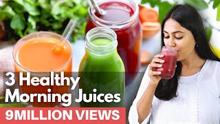 5 मिनट के अंदरअंदर बन जाने वाले जूस रेसिपी  3 Healthy Morning Juices [upl. by Marcelle]