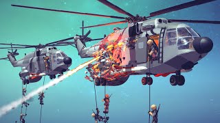 Helicopter Crashes amp Shootdowns 36  Besiege [upl. by Eceinehs]