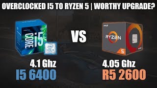 I5 6400 vs Ryzen 5 2600  Overclocked I5 vs Ryzen 5 worthy UPGRADE  720p 1080p 1440p Benchmarks [upl. by Walter]