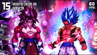 WhatIf 15 Xeno Vegito VS Gogeta LimitBreak Super Saiyan 4Super Saiyan Blue Evolution Kaioken [upl. by Ennayrb820]