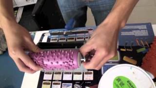 How To Use Patterned Paint Rollers 2Colour Applicator [upl. by Stag7]