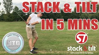 5 mins on the Stack amp Tilt golf swing Golf Tips  Lesson 54 [upl. by Aneeuq]