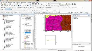 How to make geological map crossection with ArcGIS [upl. by Ahsenev]