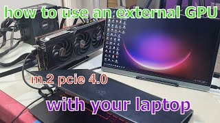 how to setup eGPU use an external gpu with your laptop for gaming [upl. by Anayra]