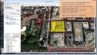 OpenStreetMap data Edit and export to Google Earth AutoCAD  Spatial Manager™ Blog [upl. by Enedan]