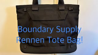 Boundary Supply Rennen Tote Bag  Almost the Perfect Tote [upl. by Ewold744]