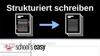 Strukturiert schreiben  Das kann jeder [upl. by Inoek]