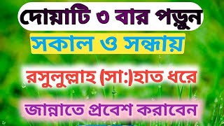 রাদিতু বিল্লাহি রাব্বাও ওয়া বিল ইসলামি l রাদিতু বিল্লাহি দোয়া আরবি। রাদিতু বিল্লাহি দোয়ার ফজিলত [upl. by Eilojne]