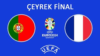 PES 2017  UEFA EURO 2024  ÇEYREK FİNAL  Portekiz 🇵🇹🆚🇫🇷 Fransa  euro2024 [upl. by Slade]