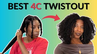 The BEST 4C Hair TWIST OUT [upl. by Garvin]