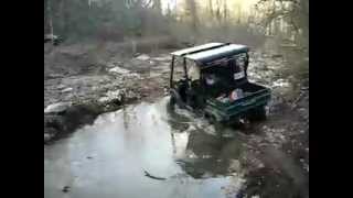 Kawasaki Mule 4010 Trans 4x4 Diesel Water Crossing [upl. by Lavona]