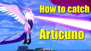 How to catch Articuno Pokemon SwordShield Crown Tundra DLC [upl. by Brittan]