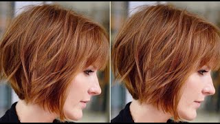 Textured Bob Haircut Full Steps Tutorial  Layers Bob Cut amp Style for Women [upl. by Ceciley]