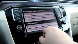 das neue VW Passat 8 Infotainment System  Das Car Menü und Einstellungen  Discover Pro [upl. by Yendor]