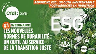 Les nouvelles normes de durabilité  un outil au service de la transition juste [upl. by Englis]