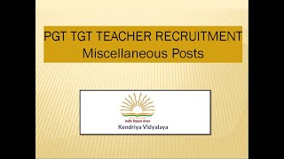 KVS Vacancy  Kendriya vidyalaya Sangathan youtube schools freshers walkthrough kvs cbse up [upl. by Holden]