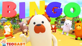 BINGO Song for Kids 🐶 Nursery Rhymes for Babies [upl. by Anelas]