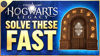 How To Solve Puzzle Arithmancy Doors FAST Hogwarts Legacy Gameplay Guide [upl. by Lewanna]