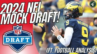 2024 NFL Mock Draft WITH TRADES Ft Football Analysis  Full 1st Round [upl. by Llatsyrc]