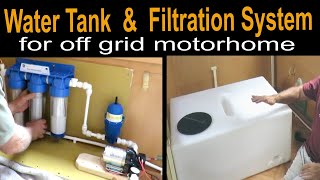 Motorhome Water Tank Upgrade And 3 Stage Drinking Water Filter System [upl. by Macri]