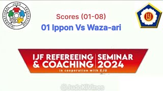 🥋 IJF Refereeing amp Coaching Seminar 2024  Part1 Ippon vs Wazari  Judo Insights 🌟 [upl. by Marucci]