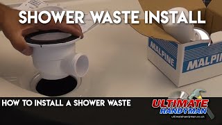 How to install a shower waste [upl. by Erdman851]