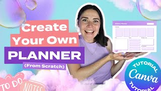 CANVA TUTORIAL Design Your Own Planner from Scratch Tips from a professional designer [upl. by Burrows]