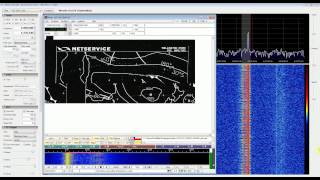 HF Weatherfax with RTL SDR RTL2832 in Direct Sampling Mode SDR Sharp and FLDIGI [upl. by Allenod]