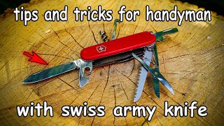 👌How To Open a Swiss Army Knife With One Hand [upl. by Enaols]