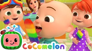 The Colors Song with Popsicles  CoComelon  Nursery Rhymes  Sing Along [upl. by Phineas]