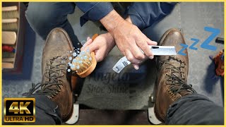 BEST SHOE SHINER  ANGELO SHOE SHINE ASMR [upl. by Brainard]