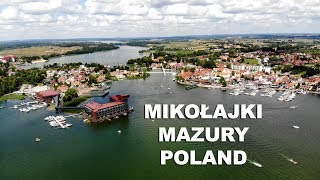 Mikołajki z lotu ptaka Mazury 2022 [upl. by Adnalra261]